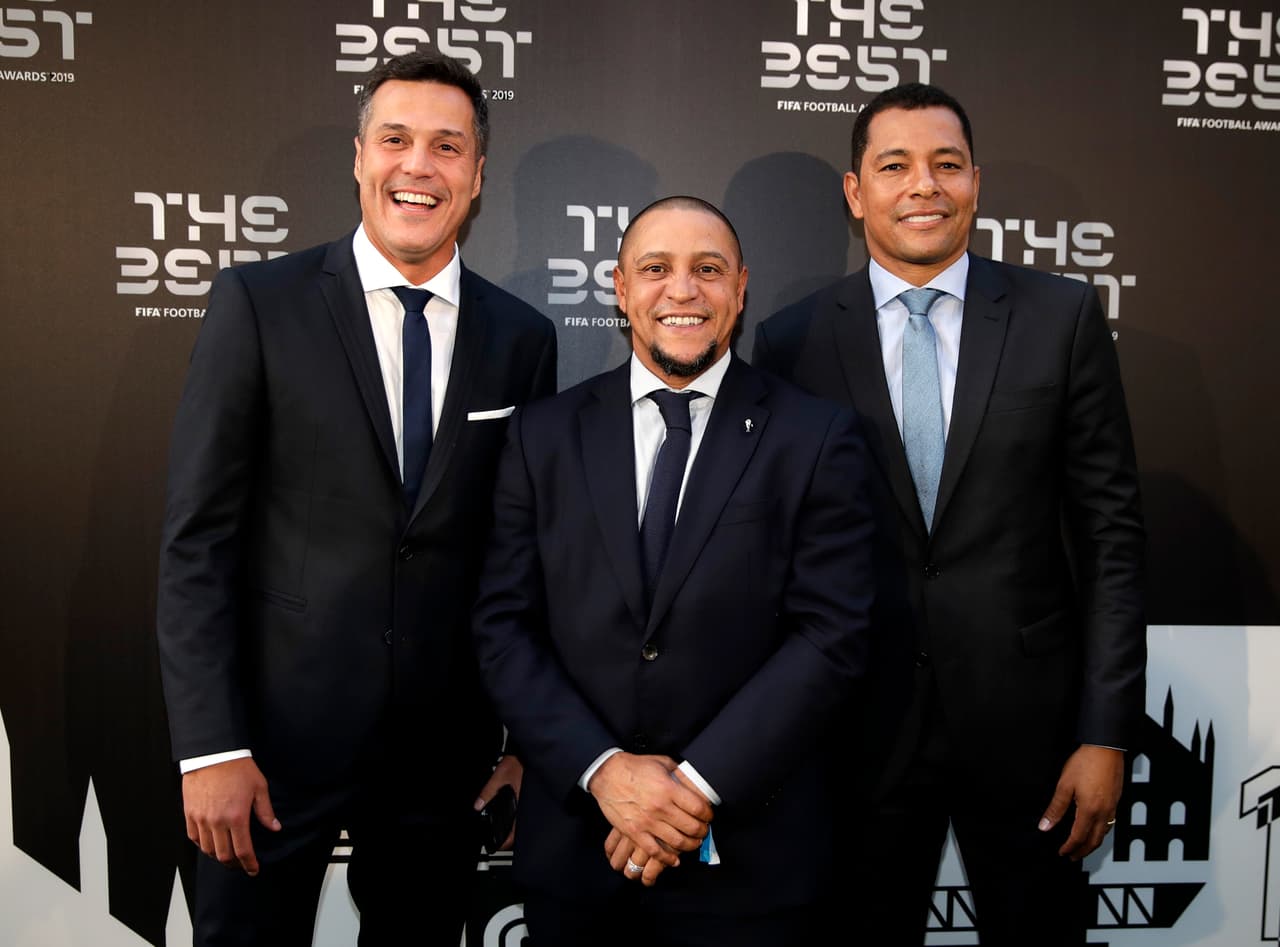 Julio Cesar, Roberto Carlos y Gilberto Silva.