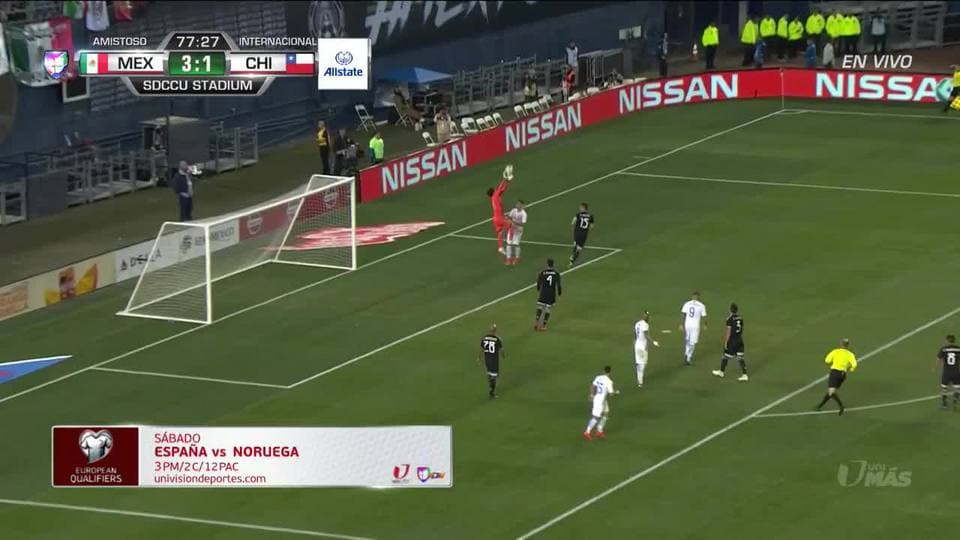 Tiro desviado de Nicolás Castillo