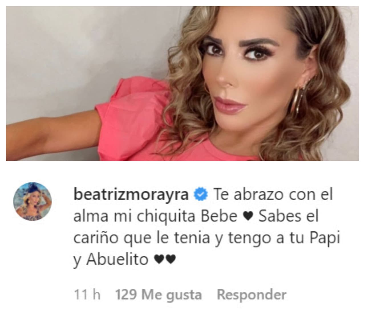 Beatriz Morayra,
<b><a href="https://www.univision.com/famosos/silvia-navarro-festeja-a-su-hijo-leon-y-se-reencuentra-con-parte-del-elenco-de-mi-corazon-es-tuyo-video" target="_blank">la villana de Mi Corazón es Tuyo</a></b>, le hizo saber el cariño que no solo le tiene a ella, sino también a su fallecido padre.
<br>
