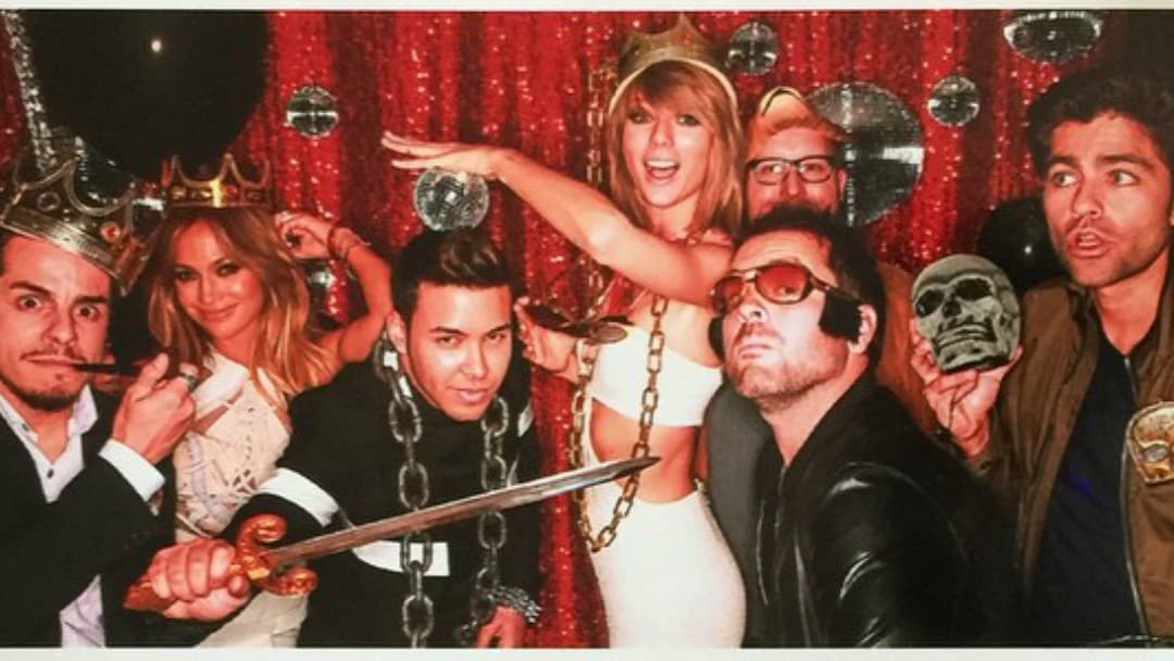 Cuando se fue de fiesta con la crema y nata del espectáculo.