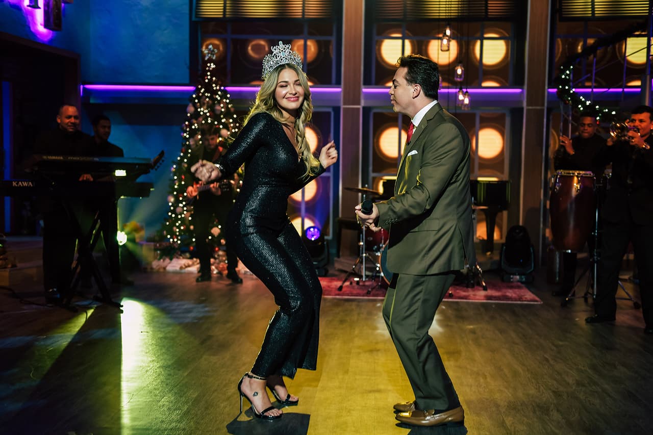 En donde compartió escenario con Cristian Castro.