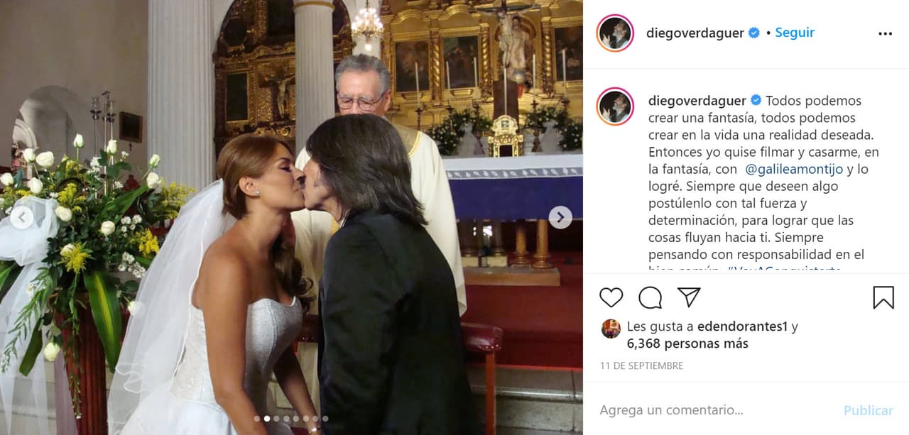 El pasado 11 de septiembre los celos de Amanda se encendieron cuando el cantante
<b>compartió unas fotografías donde se casaba con Galilea Montijo</b> como parte de la historia del videoclip 'Voy a conquistarte', pues en su mensaje decía que deseaba contraer matrimonio con la presentadora mexicana y lo logró.
<br>