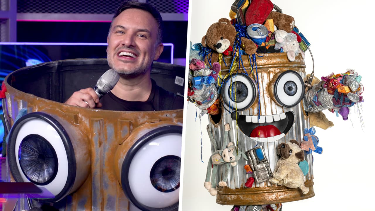 <b>Alex de la Madrid</b> fue la celebridad que le dio vida al bote de basura. Solo Carlos Rivera atinó con su pronóstico.