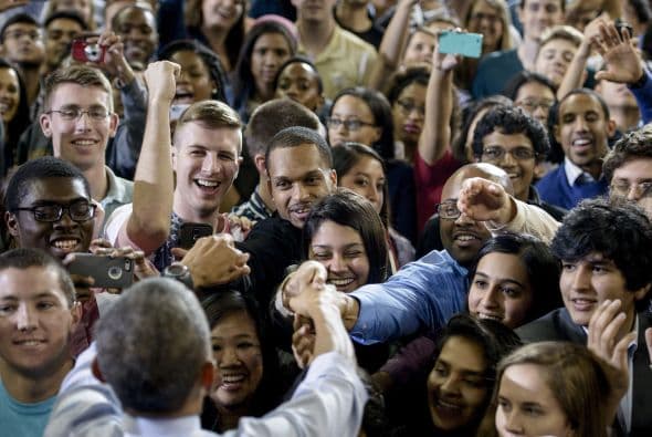 Durante su visita a la ciudad de Atlanta, el presidente Barack Obama se reunió con cientos de universitarios en el auditorio del Georgia Tech, donde habló de los problemas a los que se enfrentan los jóvenes al querer tener acceso a la educación universitaria, por lo que reiteró su interés en la accesibilidad a la educación superior para todos.