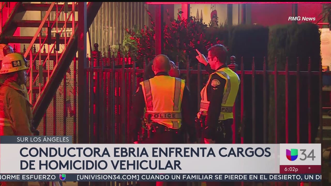 Arrestan a conductora acusada de provocar un fatal accidente en el sur de Los Ángeles