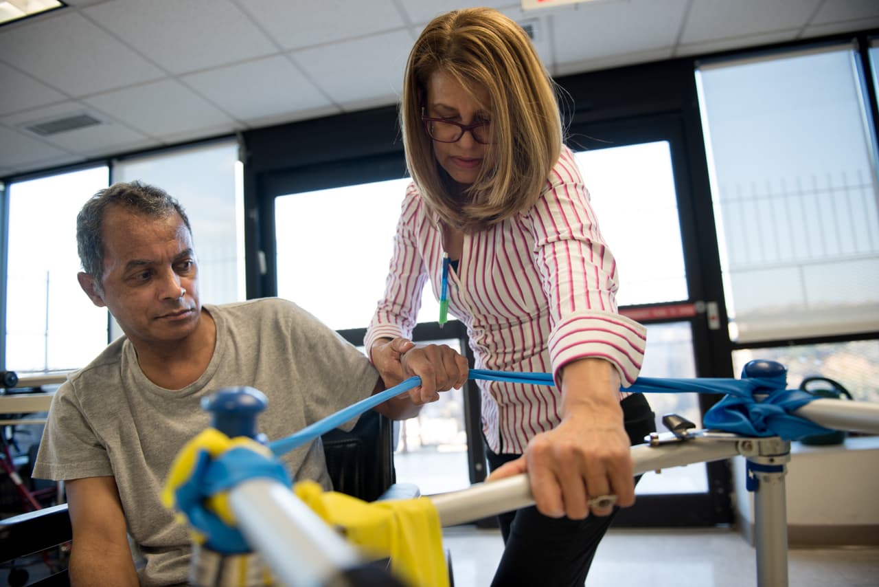 A caregiver who works at a nursing home explains how she brings her patients back to life