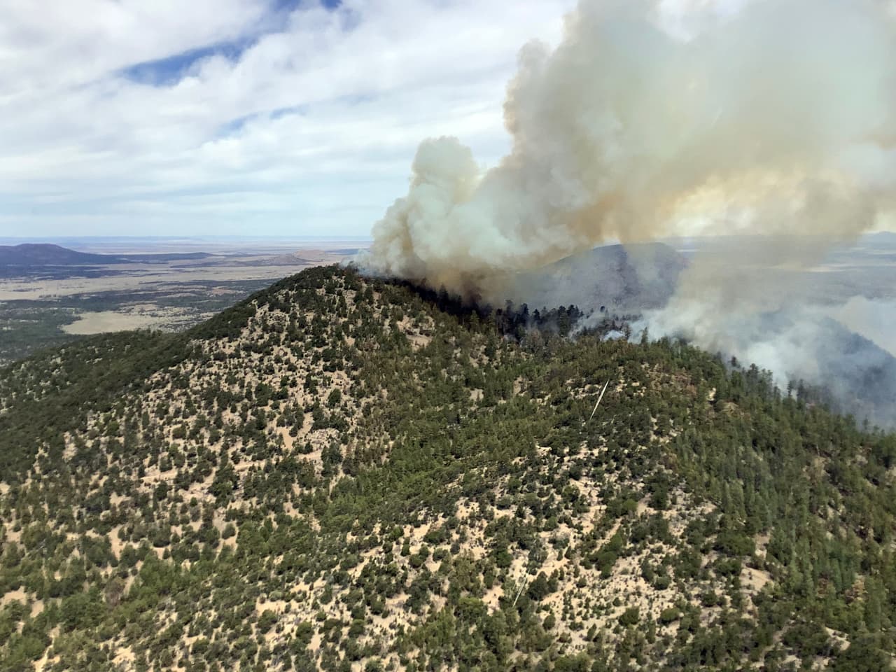 <b>Los sitios de recreación en el área están cerrados</b>, incluidos los inicios de los senderos Red Mountain y Slate Mountain, Kendrick Cabin y una parte del Arizona Trail desde Kelly Tank y Cedar Ranch, según autoridades del Bosque Nacional Coconino. 
<br>