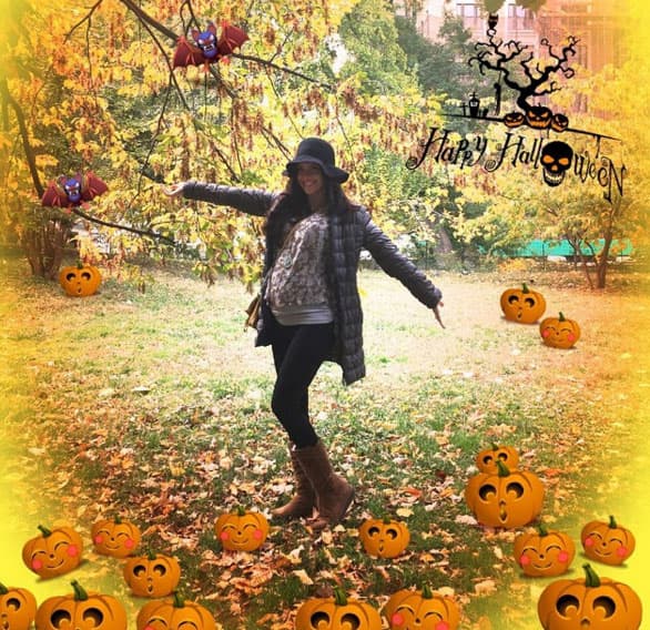 Greidys Gil con muchas calabacitas.