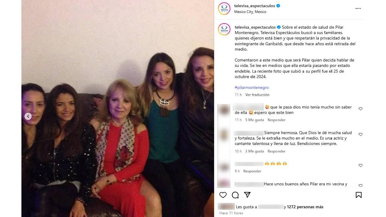 Esta foto la habría compartido Pilar Montenegro en 2024.