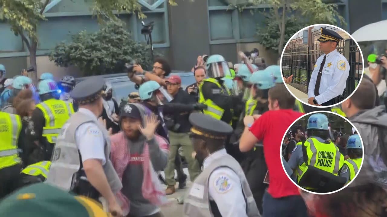 Qué hay detrás de los arrestos de manifestantes cerca de la convención demócrata en Chicago
