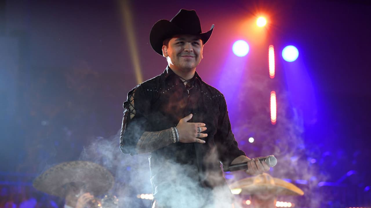CORAL GABLES, FLORIDA - JULY 18: Christian Nodal performs on stage during Premios Juventud 2019 at Watsco Center on July 18, 2019 in Coral Gables, Florida. (Photo by Jason Koerner/Getty Images)
