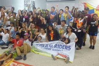 La caravana de dreamers por la reforma migratoria. Fotografía de Dreamriders.us  