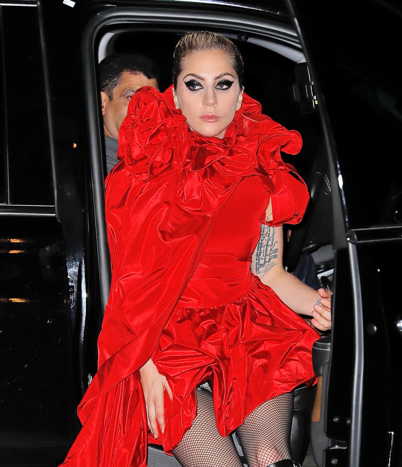 Así llegó a su apartamento de Manhattan, como toda una diva.