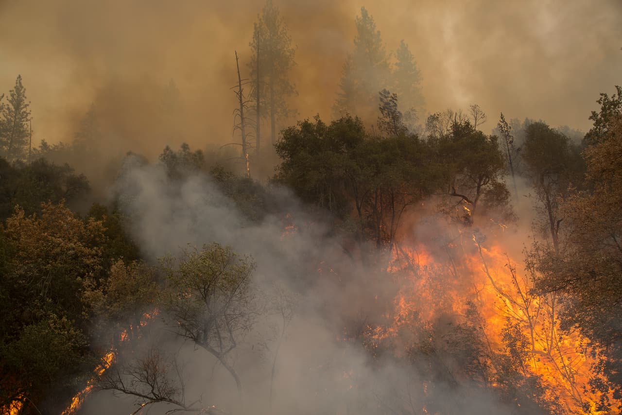 El incendio Valley ha provocado el desalojo de cientos y ha consumido 50,000 acres de terreno.