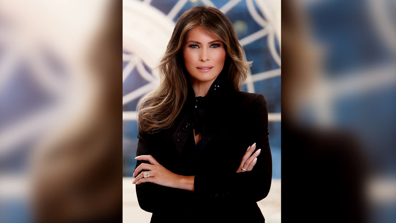 Primera dama del Photoshop: la Casa Blanca revela el retrato oficial de Melania Trump