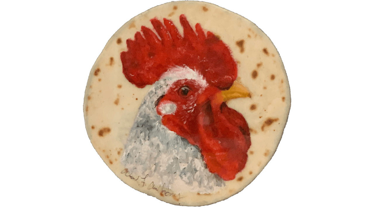 Wood quiso pintar su arte en tortillas porque considera que es una pieza importante de la gastronomía mexicana.