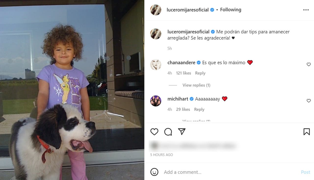 Lucero Mijares pidió cosejos de belleza.