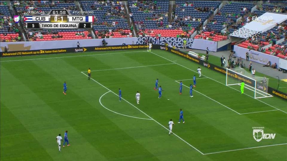 Tiro de esquina para Martinique