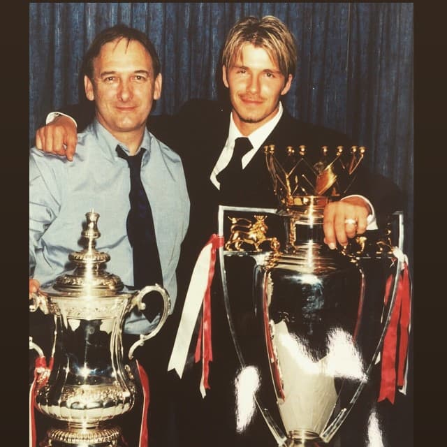 David Beckham subió esta foto con su padre en sus redes; agradeció y aprovechó para decirle 'gracias' por todo su apoyo.