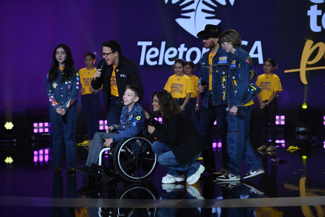 También pudimos conocer a Damián, un niño que es una historia de éxito del Teleton USA.