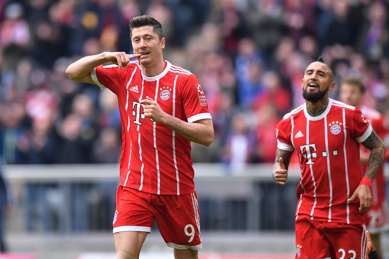 Lewandowski puso el 2-0 al minuto 12 luego de pase de Joshua Kimmich.