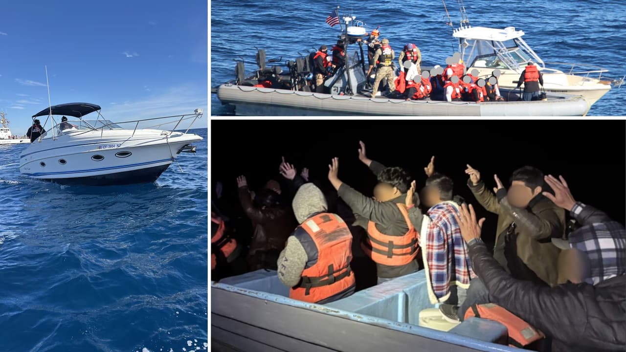 Guardia Costera intercepta a 82 inmigrantes en seis embarcaciones frente a California