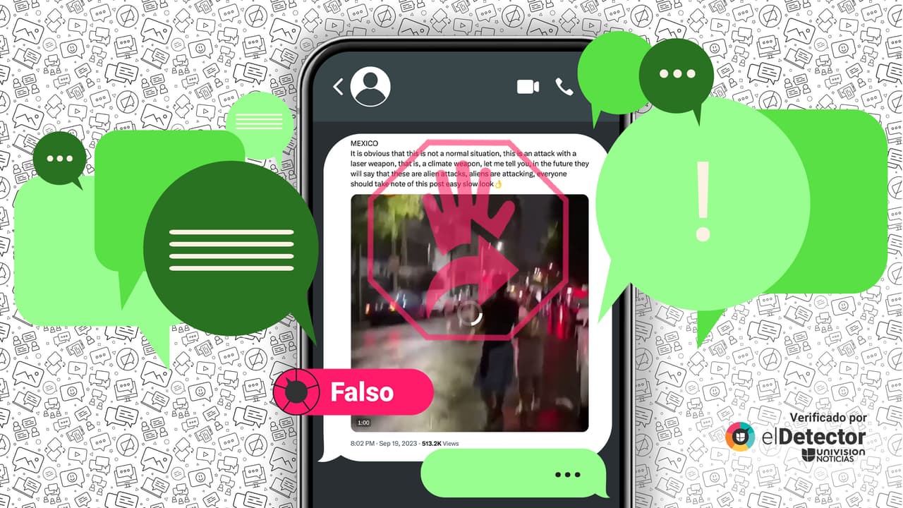 Ese video no muestra un ataque con arma climática o láser: son “luces de terremoto” 
