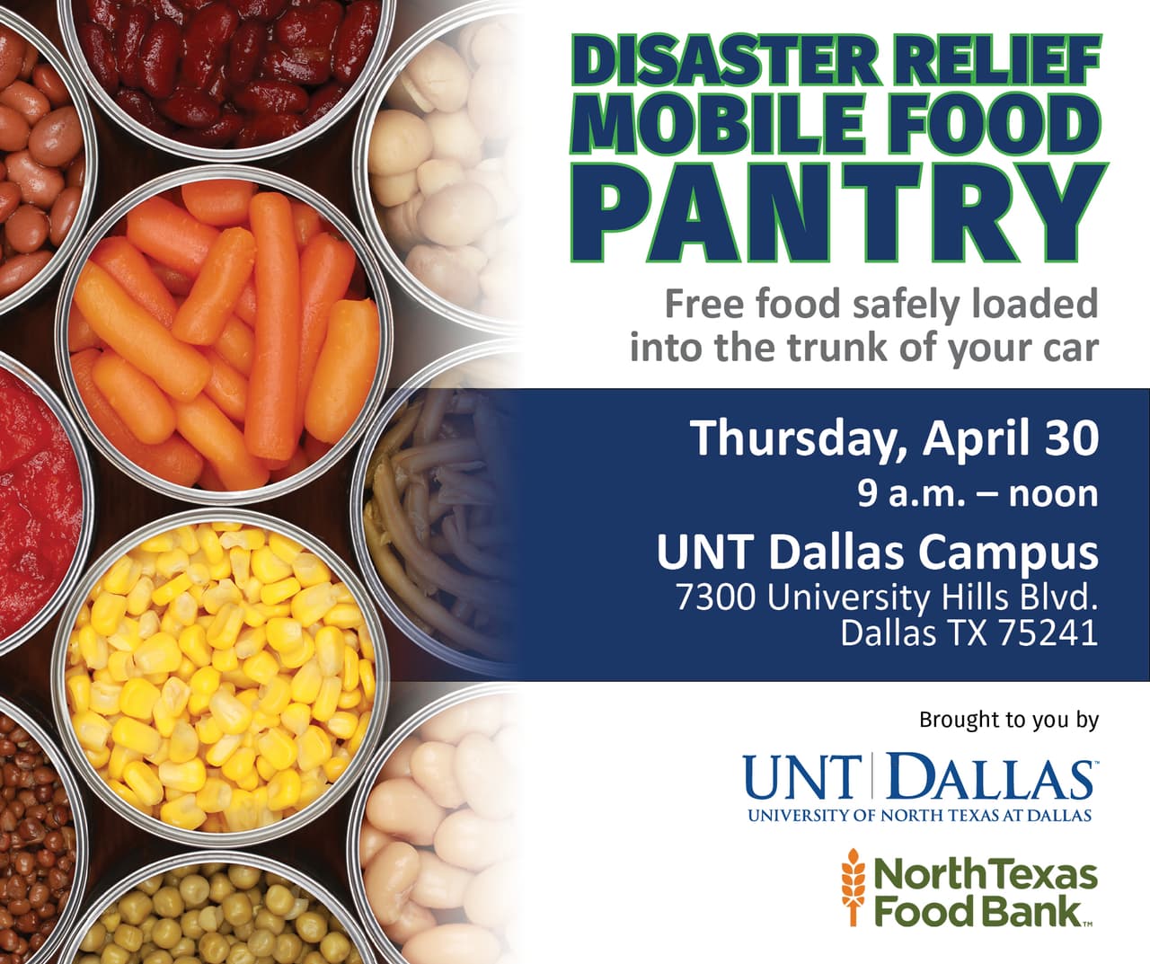 El Banco de Alimentos del Norte de Texas distribuye comidas a familias afectadas por el coronavirus