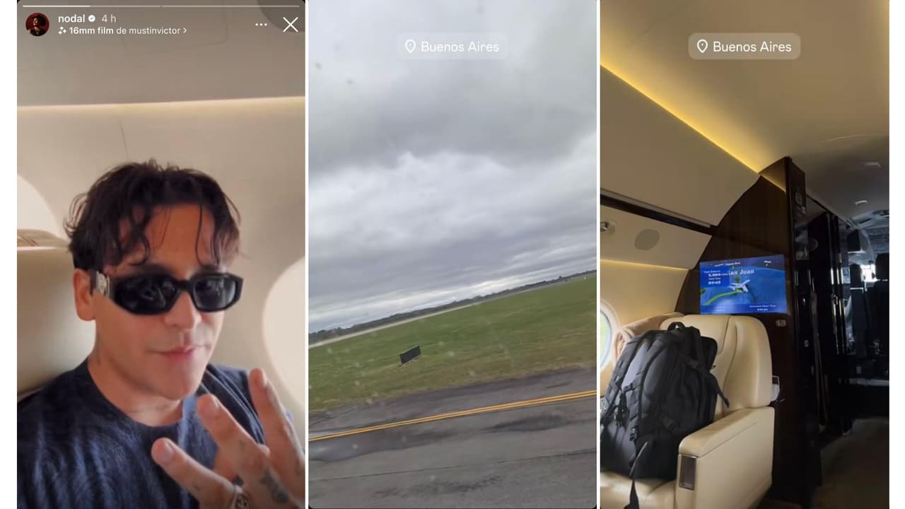 Así confirmó Christian Nodal que viajó a Argentina.