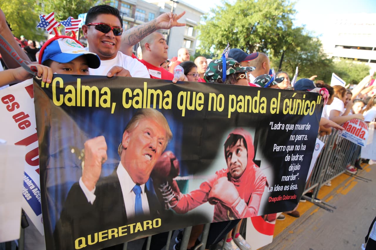 Hispanos, americanos y afroamericanos unidos contra Donald Trump