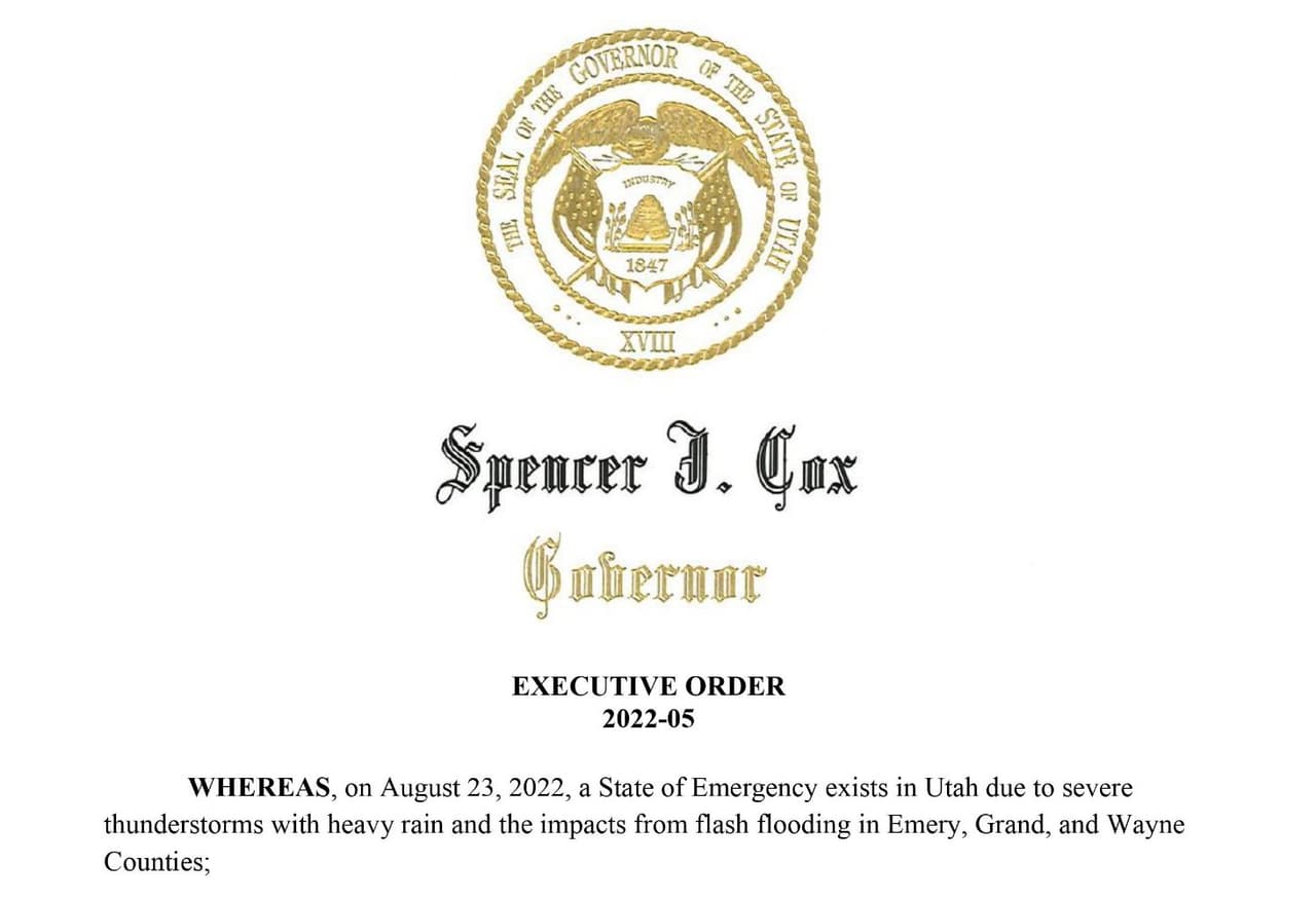 La medida de emergencia en Utah busca conseguir todo el apoyo posible en el sur del estado