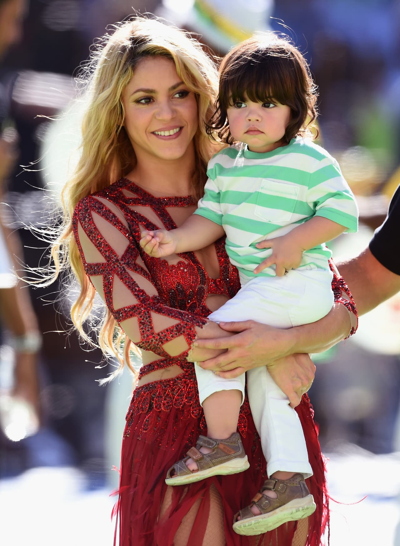 Shakira con el pequeño Milan