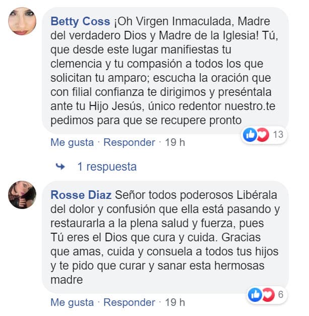 El artista también ha recibido cientos de 
<b>comentarios de apoyo</b> por parte de sus seguidores.