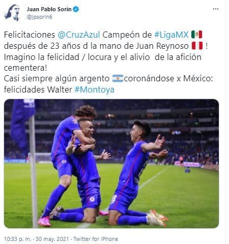 Estas fueron las reacciones tras el campeonato del Cruz Azul.