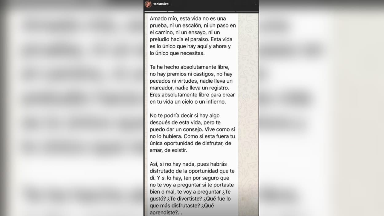 En las pasadas horas, compartió con sus seguidores en Instagram un extracto de
<b> la publicación 'Dios hubiera dicho'</b>, del filósofo del siglo XVII, Baruch de Spinoza.