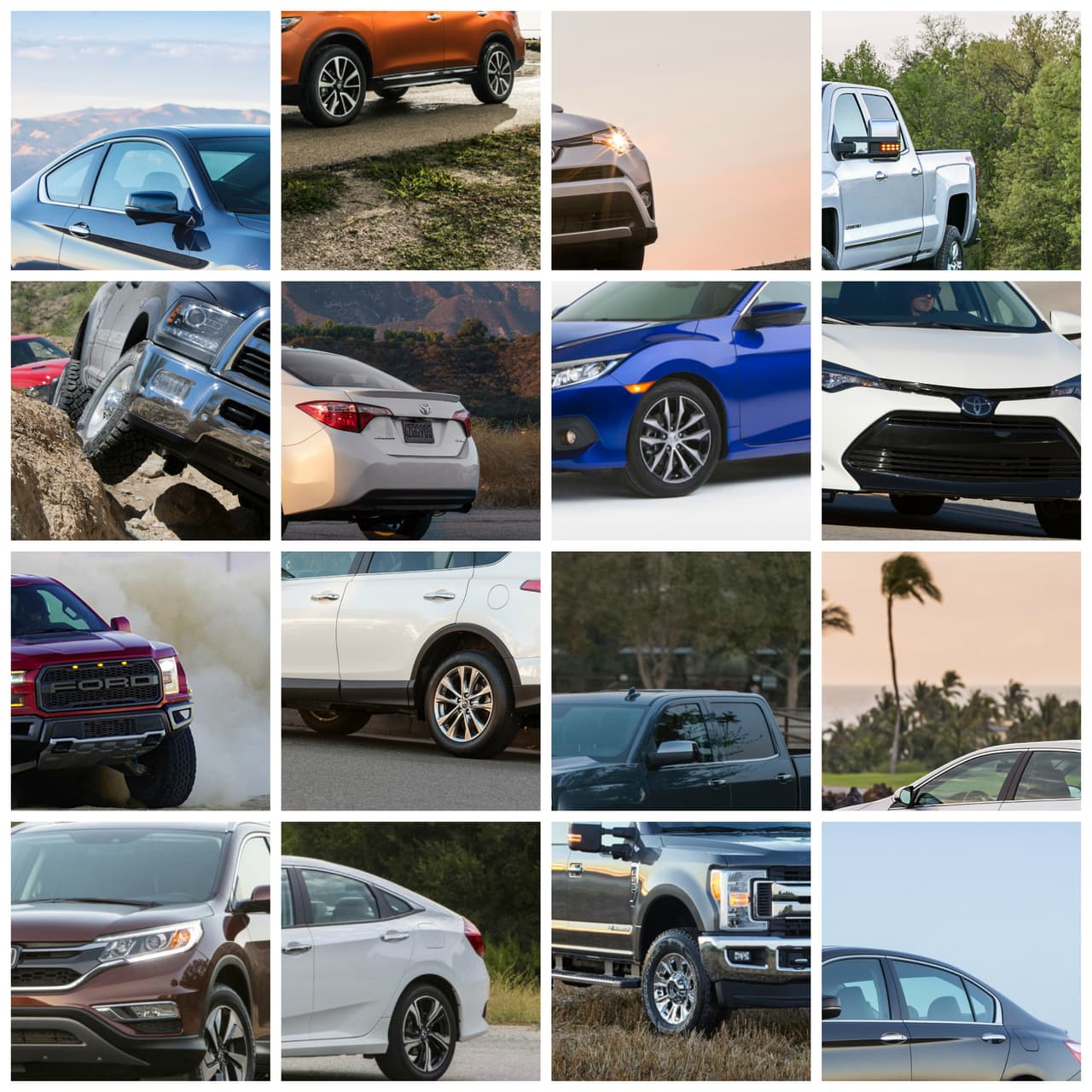 Si algo deja claro la lista de los 10 autos modelos vendidos en Estados Unidos durante 2016 es que las marcas domesticas tienen al mercado de las pickups gigantes, el más rentable de la nación, en un puño. En contraste, en el resto de las categorías los estadounidenses han cedido el dominio a la competencia japonesa. Una situación que no muestra ningún indicio de revertirse para el próximo año.