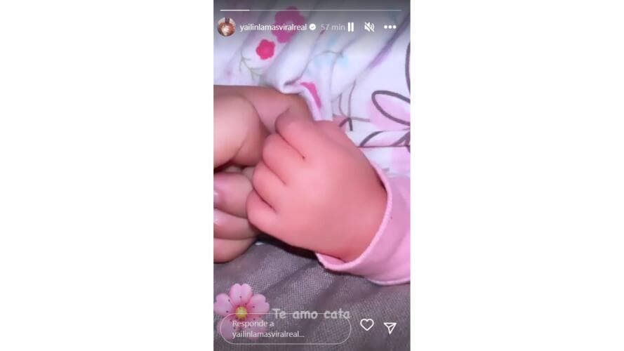 Yailin compartió esta fotografía en la que aparece Cattleya.