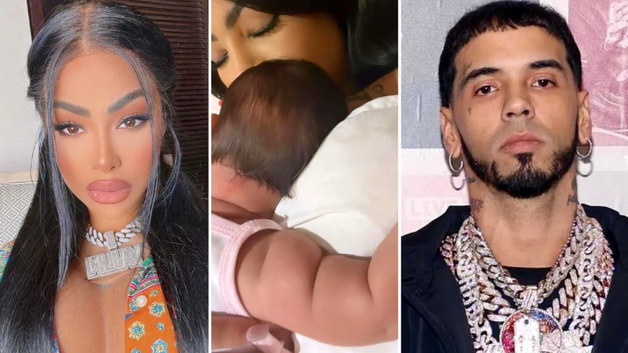 Yailin al fin muestra la carita de su bebé y fans no se ponen de acuerdo sobre a quién se parece