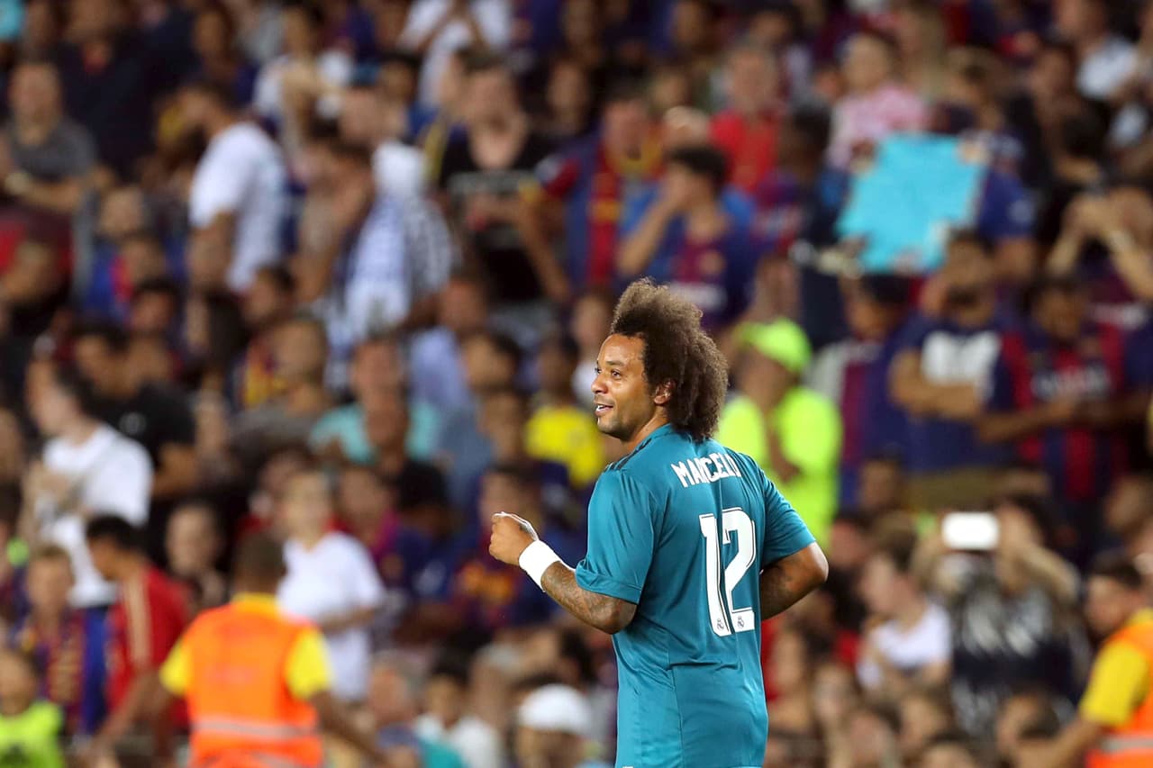 Festejaba el lateral brasileño lo que había provocado.