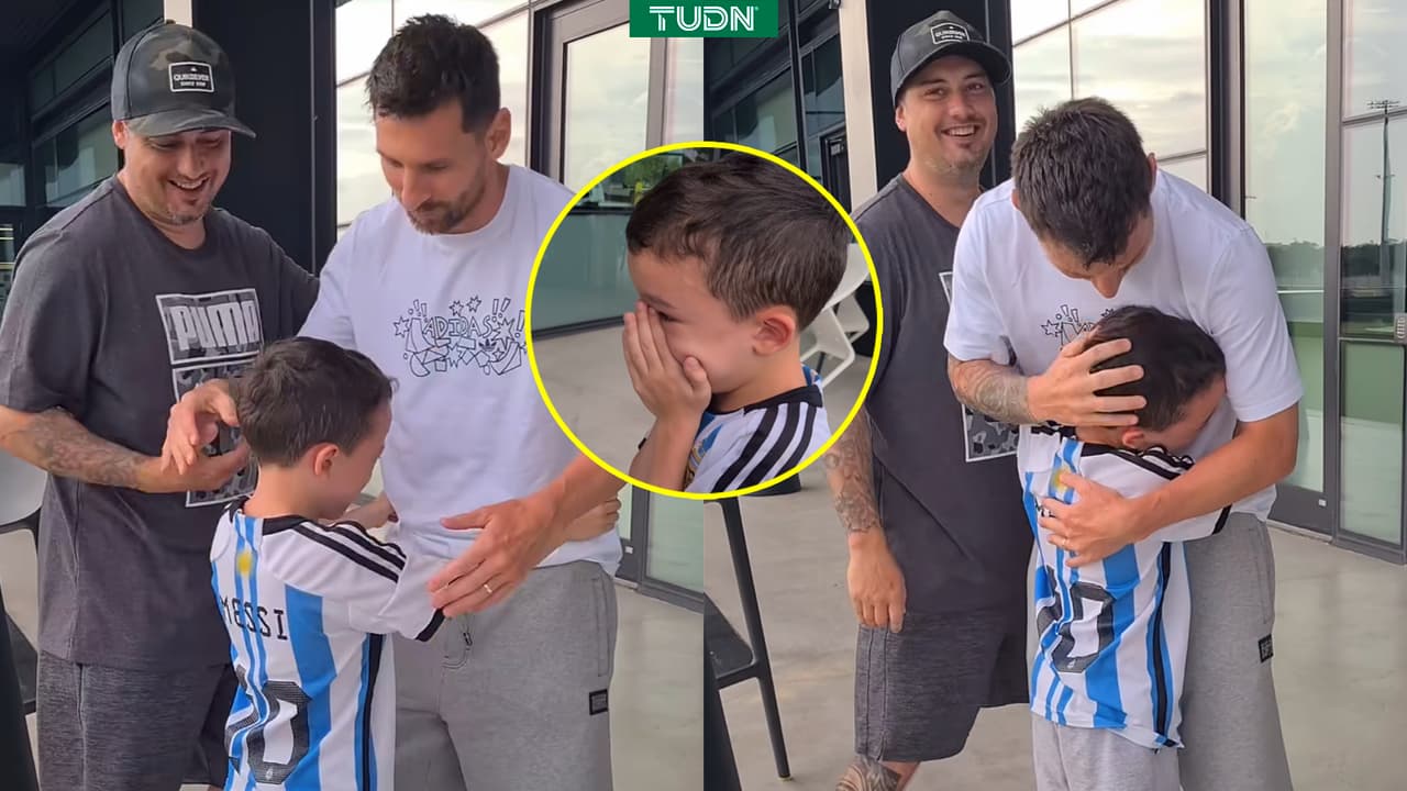 El emotivo gesto de Messi con niño que sufre mismo padecimiento que él