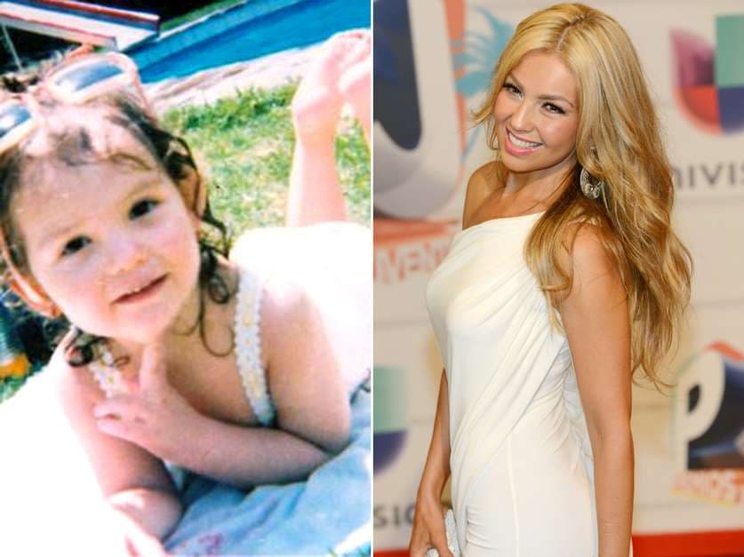 Desde pequeña la cámara la adoraba, mira nada más la pose de modelo. Definitivamente hay cosas con las que se nacen.