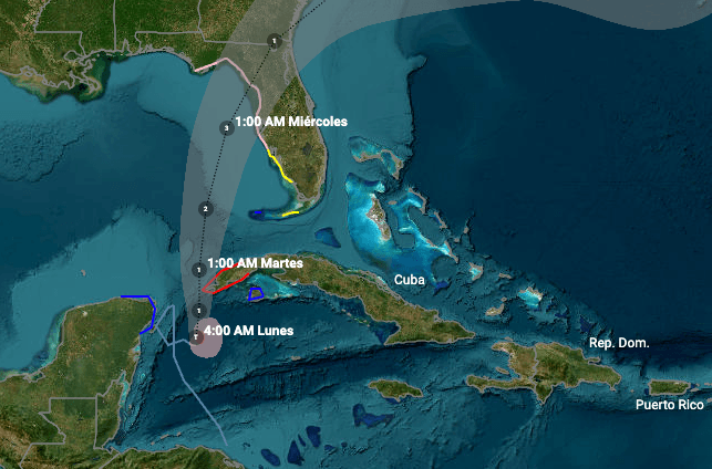 Idalia tocará tierra en Florida: se pronostica que se convierta en huracán al oeste de Cuba
