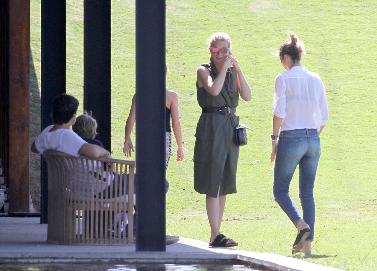 Gwyneth disfrutó del campo argentino.