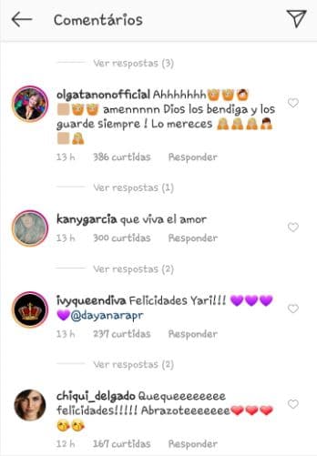 La también modelo puertorriqueña recibió felicitaciones de sus seguidores, así como de amigos del medio artístico como Ivy Queen, Chiquinquirá Delgado, Kany García, Francisca Lachpel, Olga Tañón y Lili Estefan.
