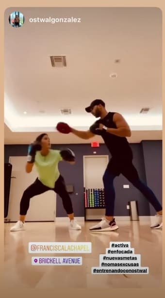 Sin excusas y enfocada en sus propósitos, Francisca deja todo en el gimnasio.