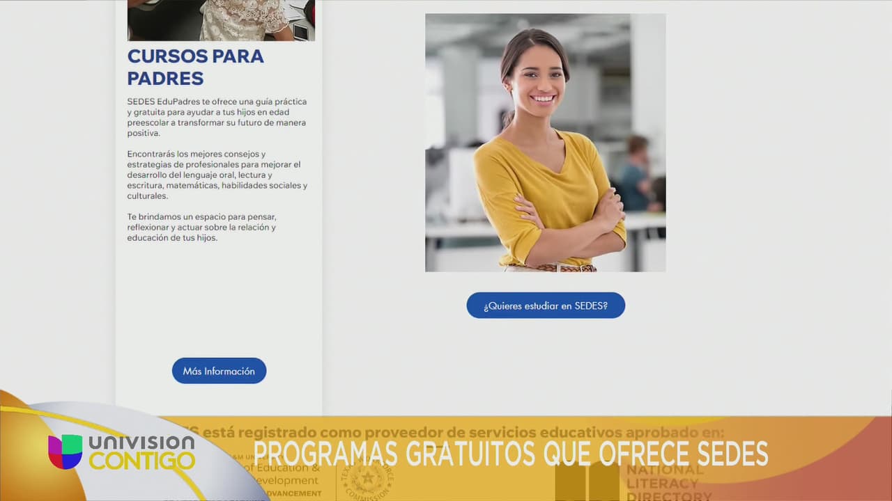 Los programas educativos de la organización SEDES