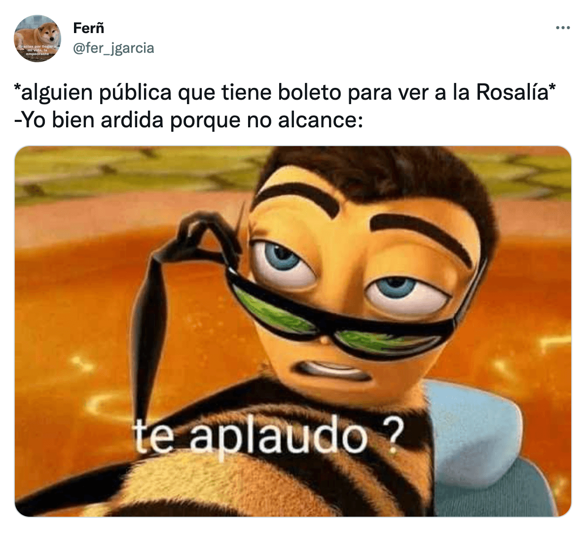 La rabia y la tristeza fueron los sentimientos que muchos manifestaron en Twitter por no conseguir los boletos, sin embargo, los memes como este demuestran que ‘la vida puede tomarse alegre ‘.