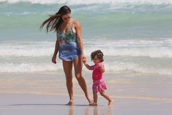 Vaya que disfruta del buen clima en Miami.