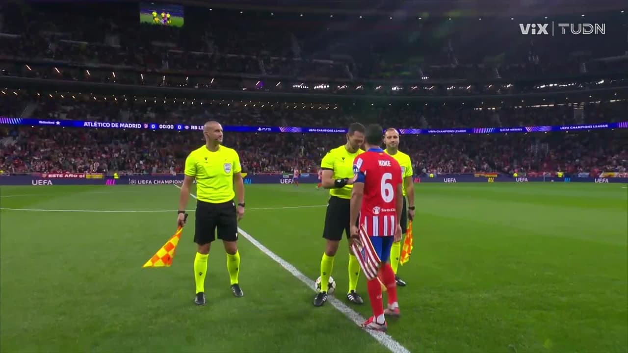 ¡Arranca el partido! Atlético de Madrid y Leipzig saltan a la cancha