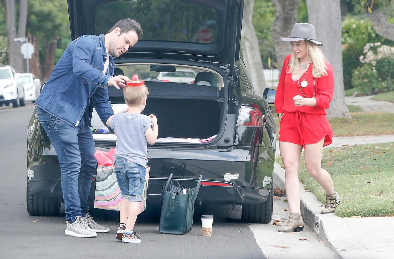 Hilary Duff fue con su ex marido, Mike Comrie.